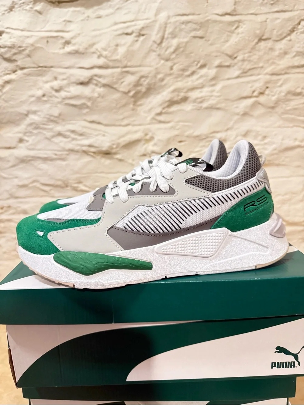 Puma Amazon Green & White RS-Z College Sneakers (Men’s 9.5)